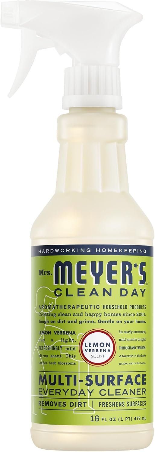 MRS. MEYER'S CLEAN DAY Multi-Surface Everyday Cleaner, Lemon Verbena Scent, 16 Fl Oz Bottle