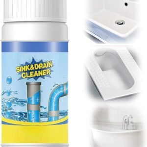 Sink and Drain Cleaner, 2026 Upgraded Pipeline Dredging Agent, Multi-functional Sink and Drain Cleaner Powder, Fast-Acting Pipe Dredging Agent for Kitchen and Toilet Pipeline (1pcs)