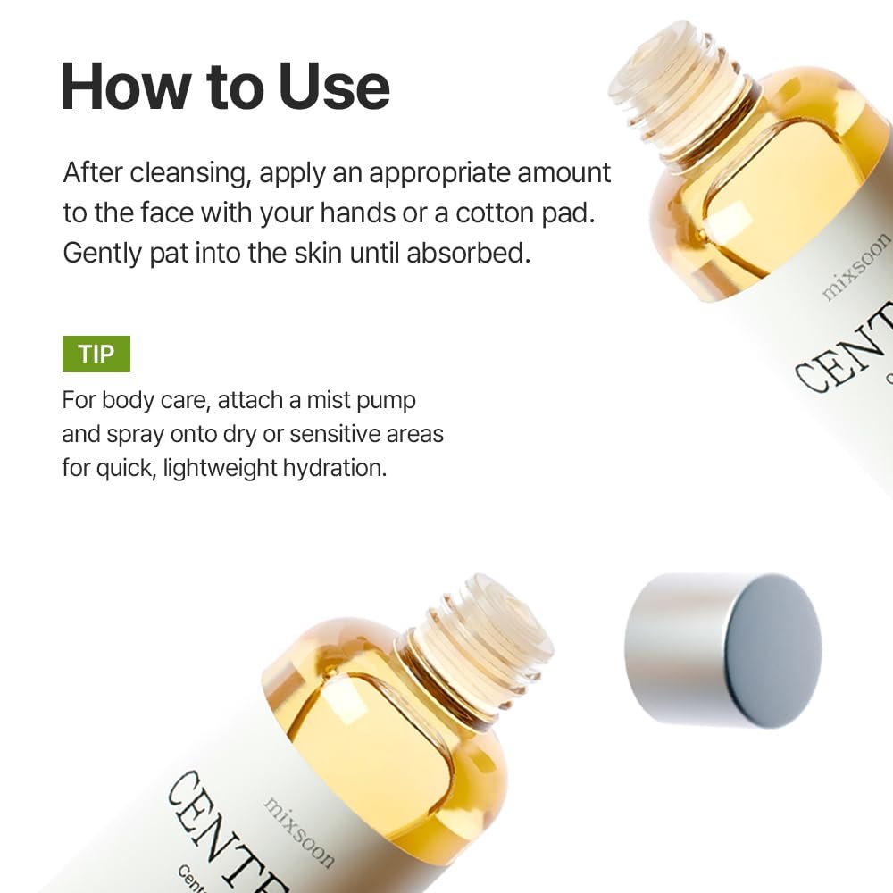 mixsoon Soondy Centella Asiatica Essence-Soothing, Calming and Hydrating for Face, Jeju Island Cica Extracts, Gentle Formula for Balanced, Healthy Skin 100ml / 3.38 fl.oz. Korean Glass Skin Care - Image 7