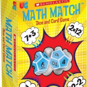 University Games, Scholastic Math Match Travel Dice Game, Mathematics Reinforcement Game for Kids, for 2 or More Players Ages 5 and Up