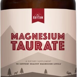 Magnesium Taurate 750mg (150mg Elemental Magnesium) – 120 Vegetarian Capsules – High-Absorption Magnesium Taurate Supplement for Heart, Muscle, and Nerve Support – Non-GMO, Gluten-Free, Made in USA
