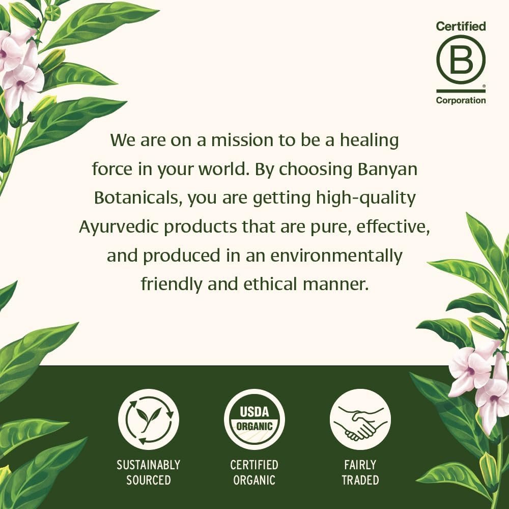 Banyan Botanicals Beauty Balm – Organic Face & Body Moisturizer with Shatavari & Ashwagandha – Rich Night Cream, Hand & Foot Balm for Dry Skin – Ghee & Coconut Oil Base – 4 oz – USDA Organic - Image 7