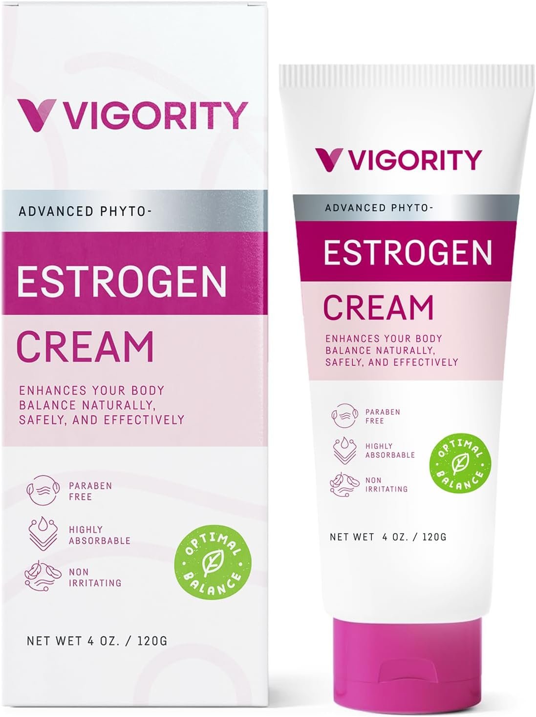Estrogen Cream For Women, Natural Bioidentical, Hot Flashes Menopause Relief, Estrogen Cream With Wild Yam, Menstrual Cycle & Body Balance Support, Helps Reduce Hot Flashes, Paraben-Free, Vegan, 3-Month Supply(4 Oz)