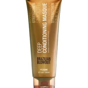 Brazilian Blowout Deep Conditioning Masque 8 oz Intense Smoothing Treatment, Hydrates, Repairs and Tames Frizz