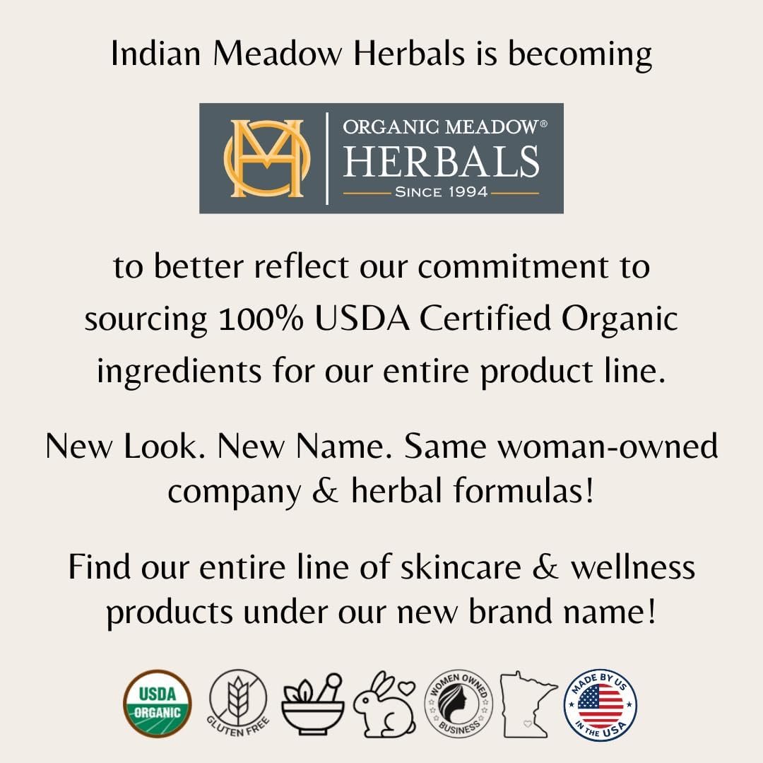 Indian Meadow Herbals Wild Yam Root Cream (2oz) - USDA Certified Organic Balancing Cream for PMS & Menopause Relief - Estrogen & Progesterone-Free. Woman-owned & Operated Since 1994. - Image 2