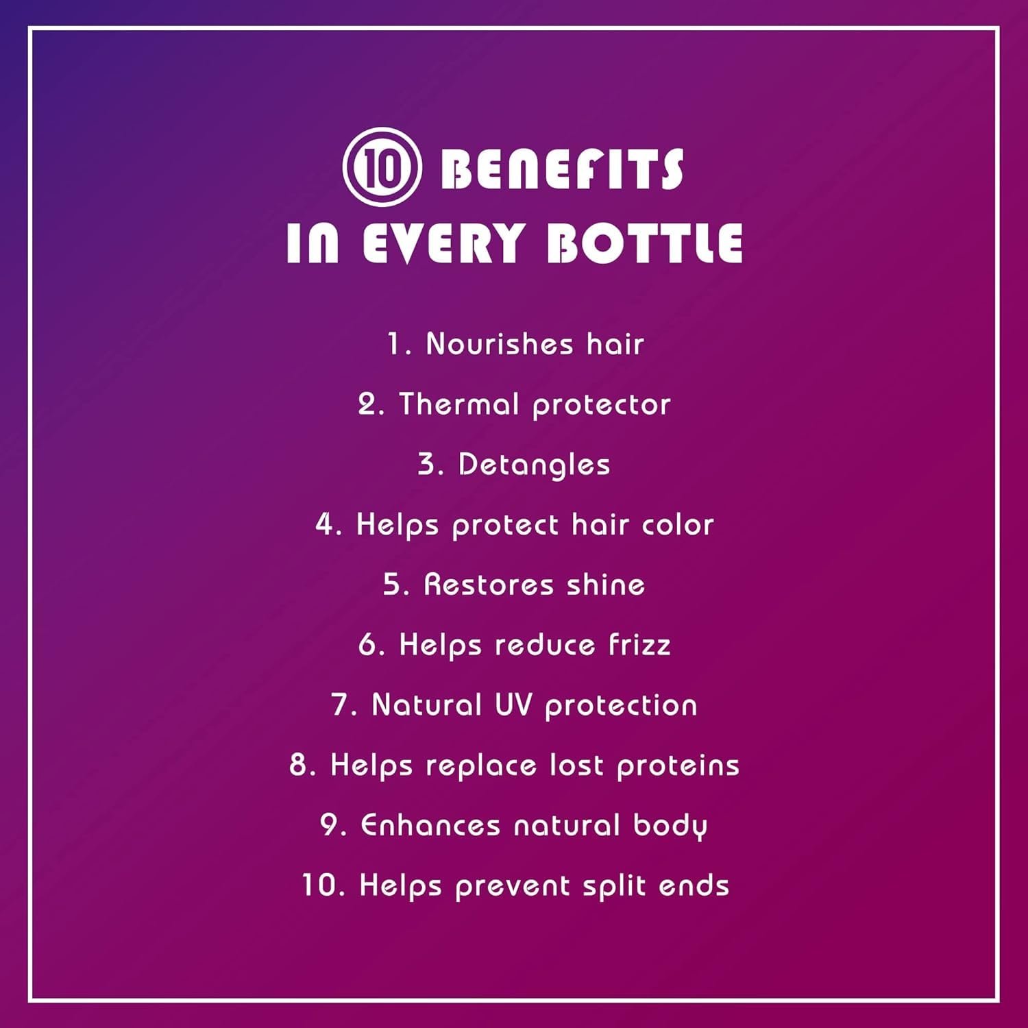 It's a 10 Haircare Miracle Leave-In product, 10 fl. oz. - Image 3