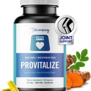 BB Company Provitalize | Probiotics for Women Digestive Health, Menopause, Joint Support | Sexy Midsection Curves, Bloat | Turmeric Curcumin Moringa | Gluten-Free & Shelf-Stable | Ages 40+ | 60 Ct