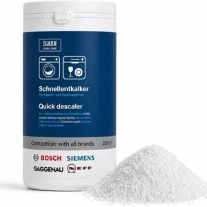 Quick Descaler 250 gr Compatible with Bosch Neff Siemens Washing and Dishwasher Descaler 0311506 Washing and Dishwasher Cleaner Anti Limescale