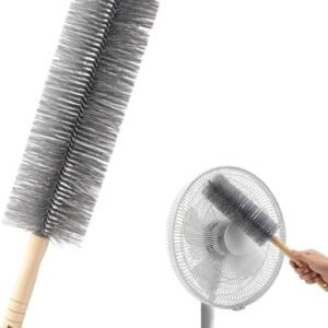 Fan Cleaning Brush, Microfiber Bendable Fan Duster, Washable Ceiling Vent Cleaner for Blinds Home & Car Cleaning (Grey)