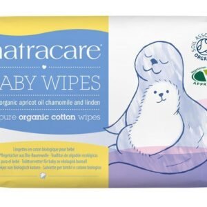 Natracare Organic Cotton Baby Wipes 50 ct (12-Pack)