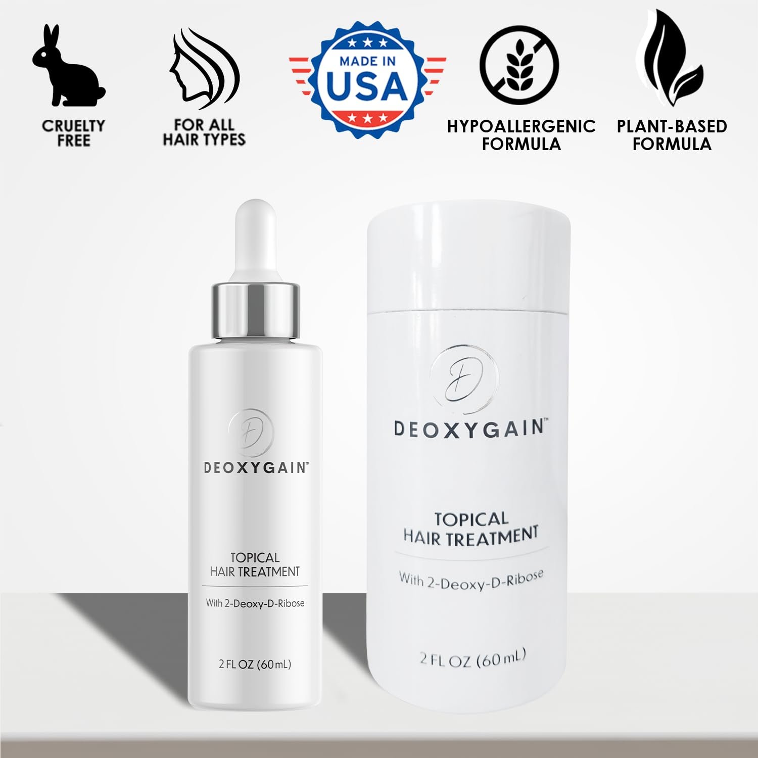 Topical Hair Treatment by Deoxygain - Advanced Hair Growth Formula with 2DDR to Stimulate Follicles Block DHT & Support Hair Regrowth Thicker Fuller Hair Scalp Coverage for Men and Women - 2 fl oz - Image 5