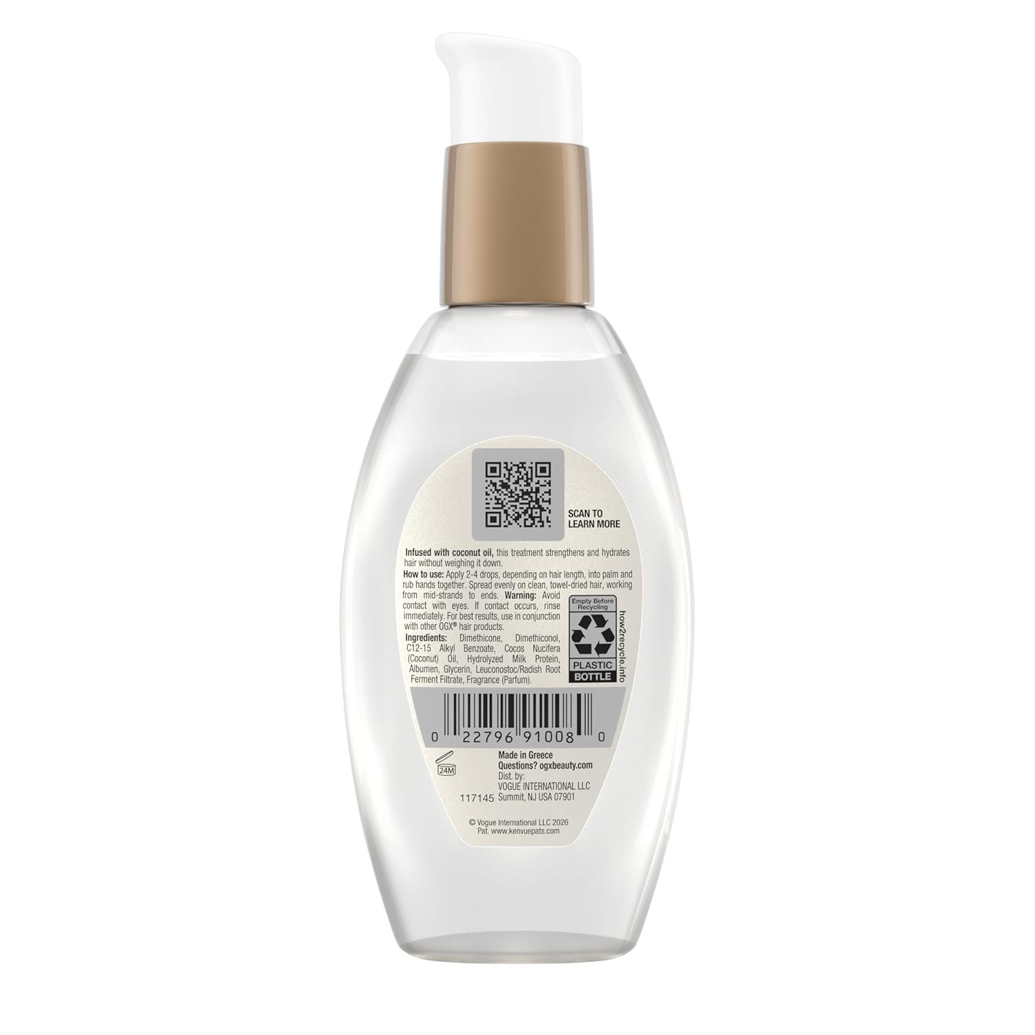 OGX Nourishing + Coconut Milk Anti-Breakage Serum, 4 Fl Oz - Image 9