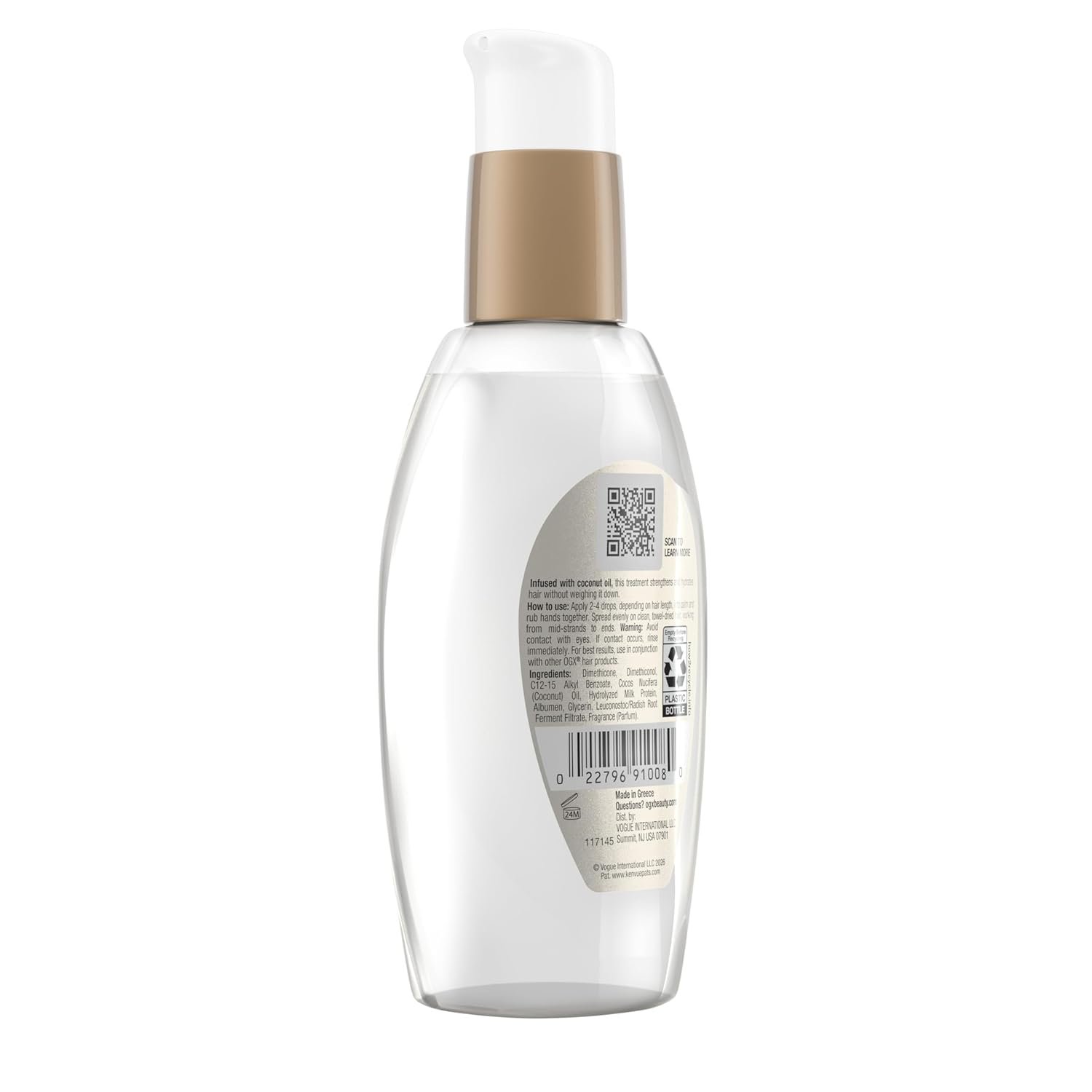 OGX Nourishing + Coconut Milk Anti-Breakage Serum, 4 Fl Oz - Image 8