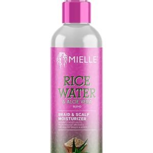 Mielle Rice Water & Aloe Vera Blend Braid & Scalp Moisturizer 8 Fl Oz (Pack of 2)