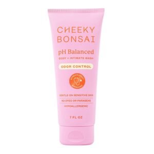 Cheeky Bonsai pH Balanced Feminine Wash for Women – Removes Odor – Gentle on Sensitive Skin – No Dyes or Parabens – Hypoallergenic – Gynecologist Approved (7 Ounces)