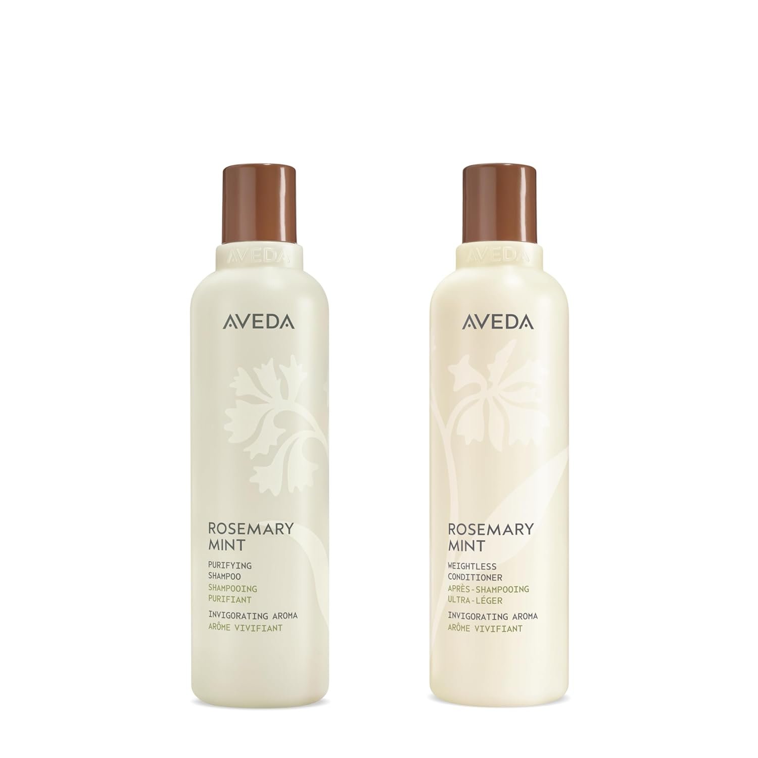 Aveda Rosemary Mint Purifying Shampoo | Clarifying Shampoo | Gently Removes Buildup, Adds Shine | For Normal to Oily Hair, Fine to Medium Hair Types | Invigorating Aroma| 97% Naturally Derived