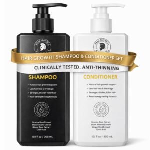 Hair Growth Shampoo and Conditioner Set: Sulfate Free Hair Growth Root Activator Thickening Shampoo for Hair Loss and Thinning Hair – Hair Loss RegrowthTreatments for Women Men
