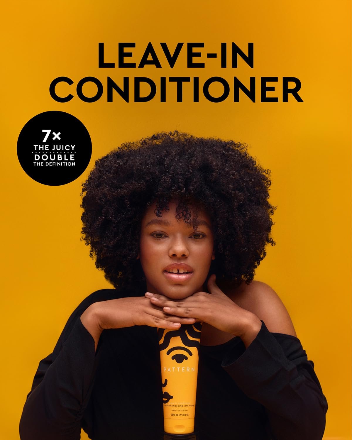 PATTERN Beauty by Tracee Ellis Ross Leave-In Conditioner 9.8 fl oz - Rich Moisture for Curly, Coily and Tight-Textured Hair, 3a to 4c - Image 3