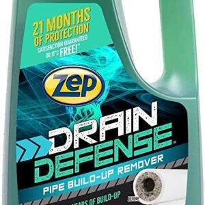Zep Drain Defense Pipe Build-Up Remover – 64 Ounces – ZLDC648 – Professional Strength Liquid Pipe Build Up Remover,GREEN | Professional Strength, Liquid Formula