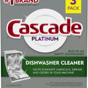 Cascade Platinum Dishwasher Cleaner, 3 count