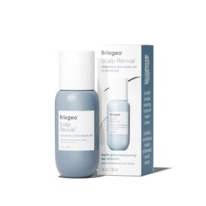 Briogeo Scalp Revival Rosemary Pre-Wash Oil | Moisturizing Scalp Treatment for Dry, Flaky, or Itchy Scalp | Strengthens Hair & Soothes Scalp | Vegan & Cruelty-Free