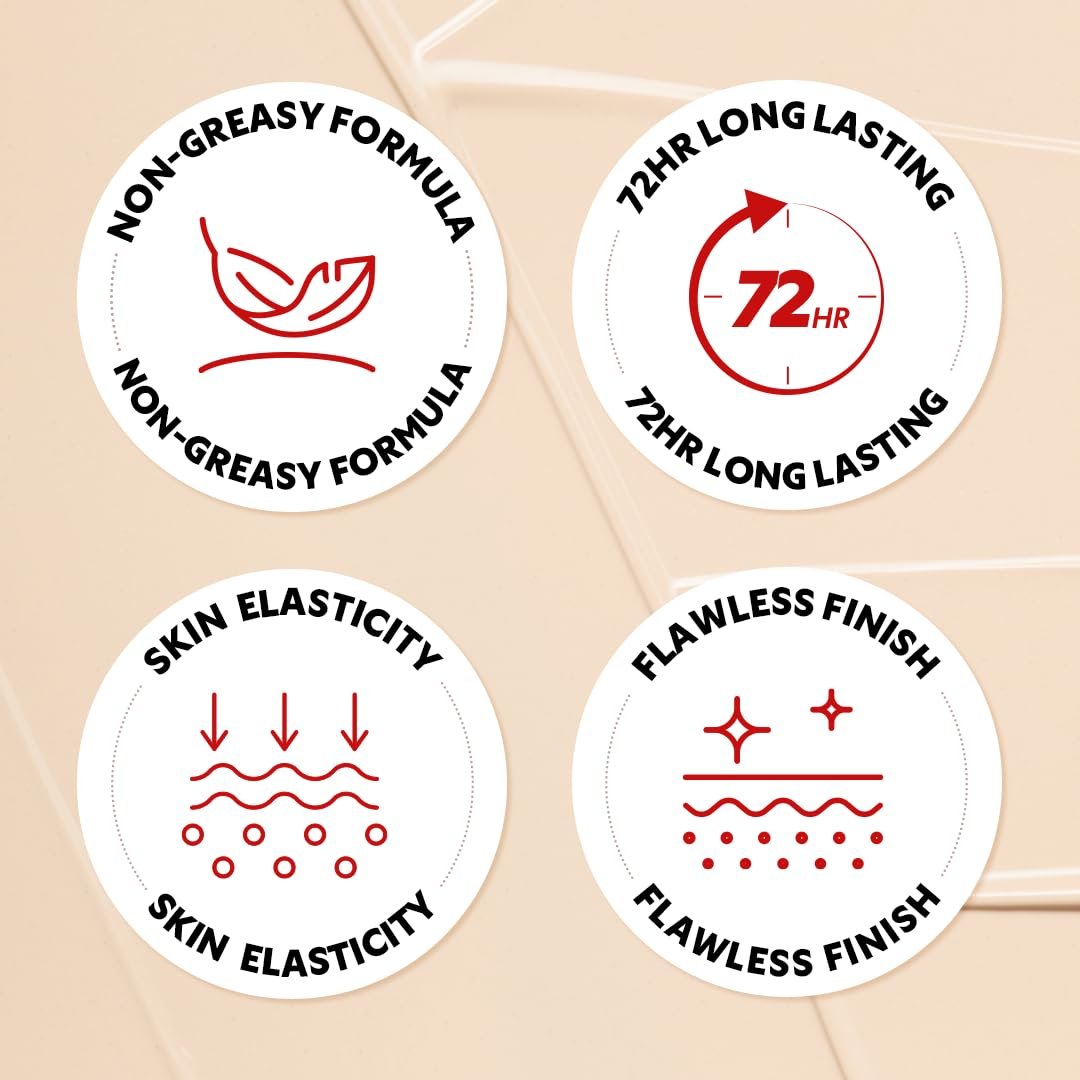 TIRTIR Mask Fit Red Cushion Foundation | Full coverage, Weightless, Skin fit, Satin Glow Finish, Korean Makeup BB Foundation, beauty, Tattoo cover up, Buildable (#24N Latte, 0.63 Fl Oz) - Image 7
