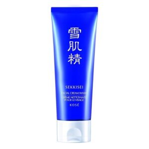 SEKKISEI Facial Cream Wash, Hydrating & Creamy Face Cleanser, Moisturizing, Gentle Foaming Formula Removes Impurities, Dead Skin Cells & Excess Oil for All Skin Types, 4.5 oz