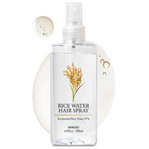 mimosu 97% Rice Water Hair Growth Spray – Fermented Rice Water & Biotin Serum, PHA Toner, Korean hair care Formula, 6.8fl.oz