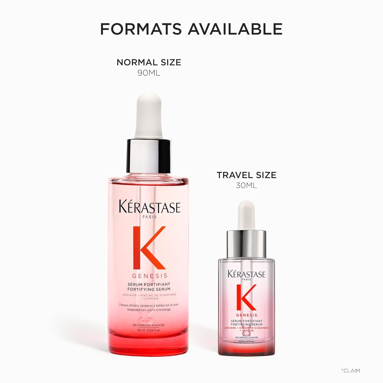Kerastase Genesis Hair Serum | Daily Strengthening Treatment for Weak or Damaged Hair | Nourishes and Reinforces Hair | Anti-Breakage | Silicone-Free | For Weakened Hair | Serum Fortifiant - Image 5