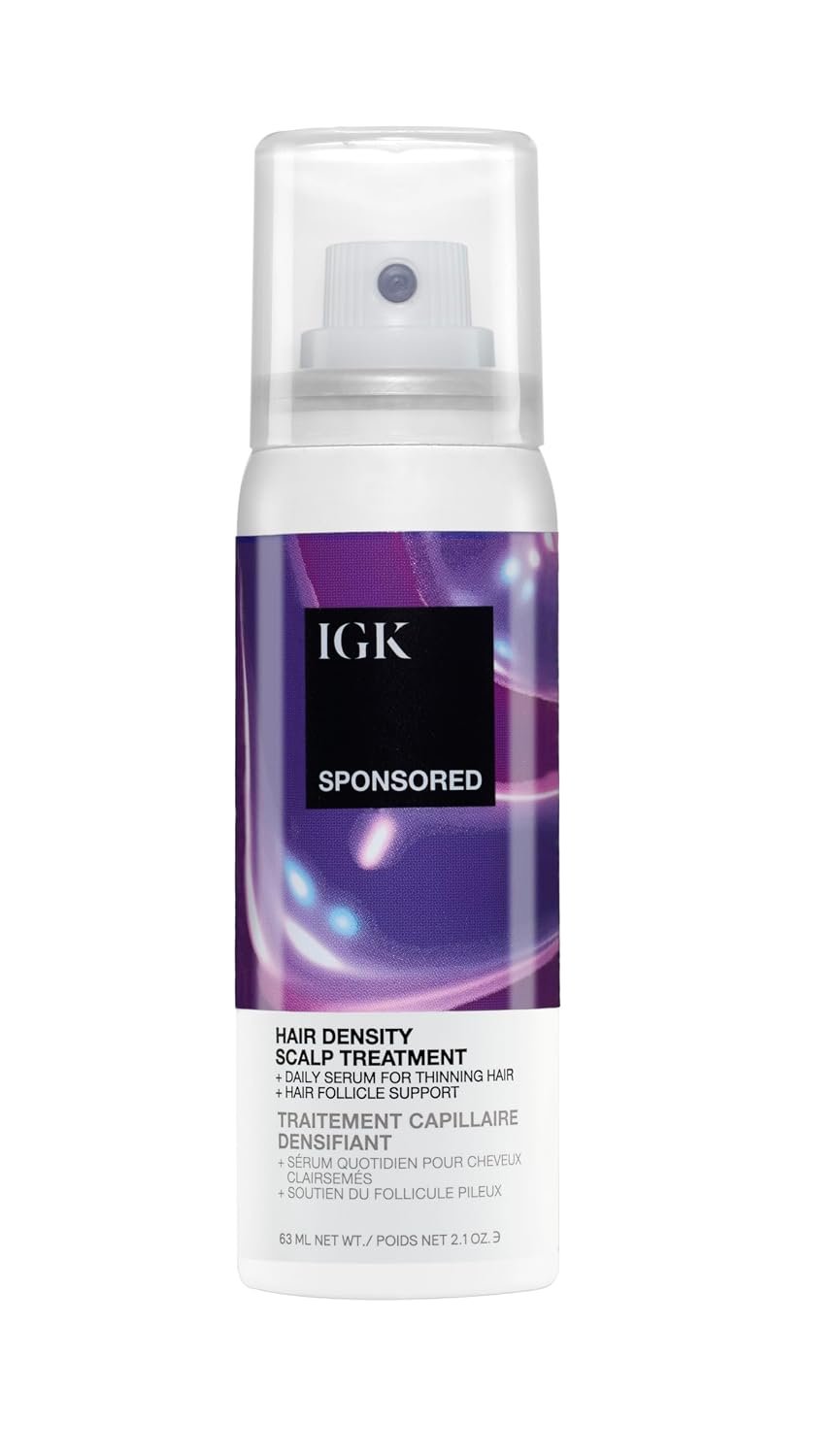 IGK SPONSORED Scalp Treatment for Hair Growth | Thickening Serum for Thinning Hair | Clinically Tested Mist for Hair Density and Volume | 2.1 Oz