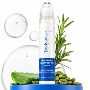 Be Bodywise Hair Growth Serum Roll On – 5% Saw Palmetto, 3% Rosemary Oil for Hair Growth, 3% Fenugreek,1% Caffeine Herbasome | Serum for Hair Loss & Hair Regrowth For Men & Women 25ml/0.84 fl oz