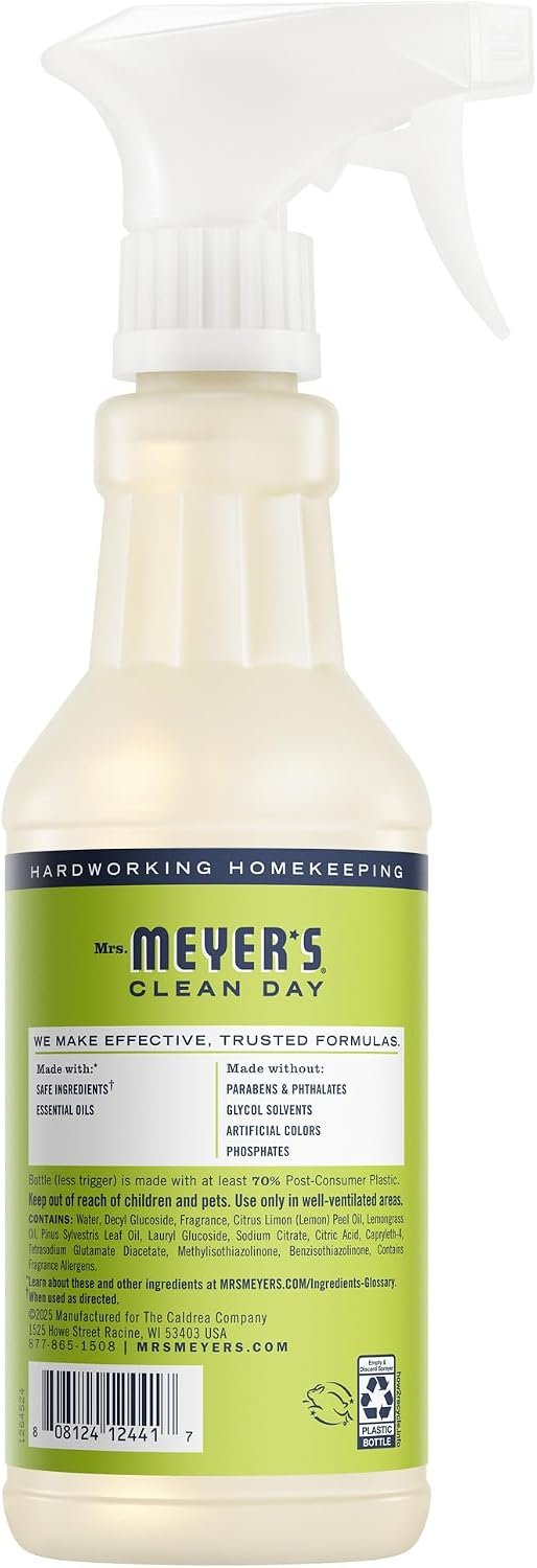 MRS. MEYER'S CLEAN DAY All-Purpose Cleaner Spray, Cruelty Free Formula, Lemon Verbena, 16 fl. oz - Pack of 3 - Image 2