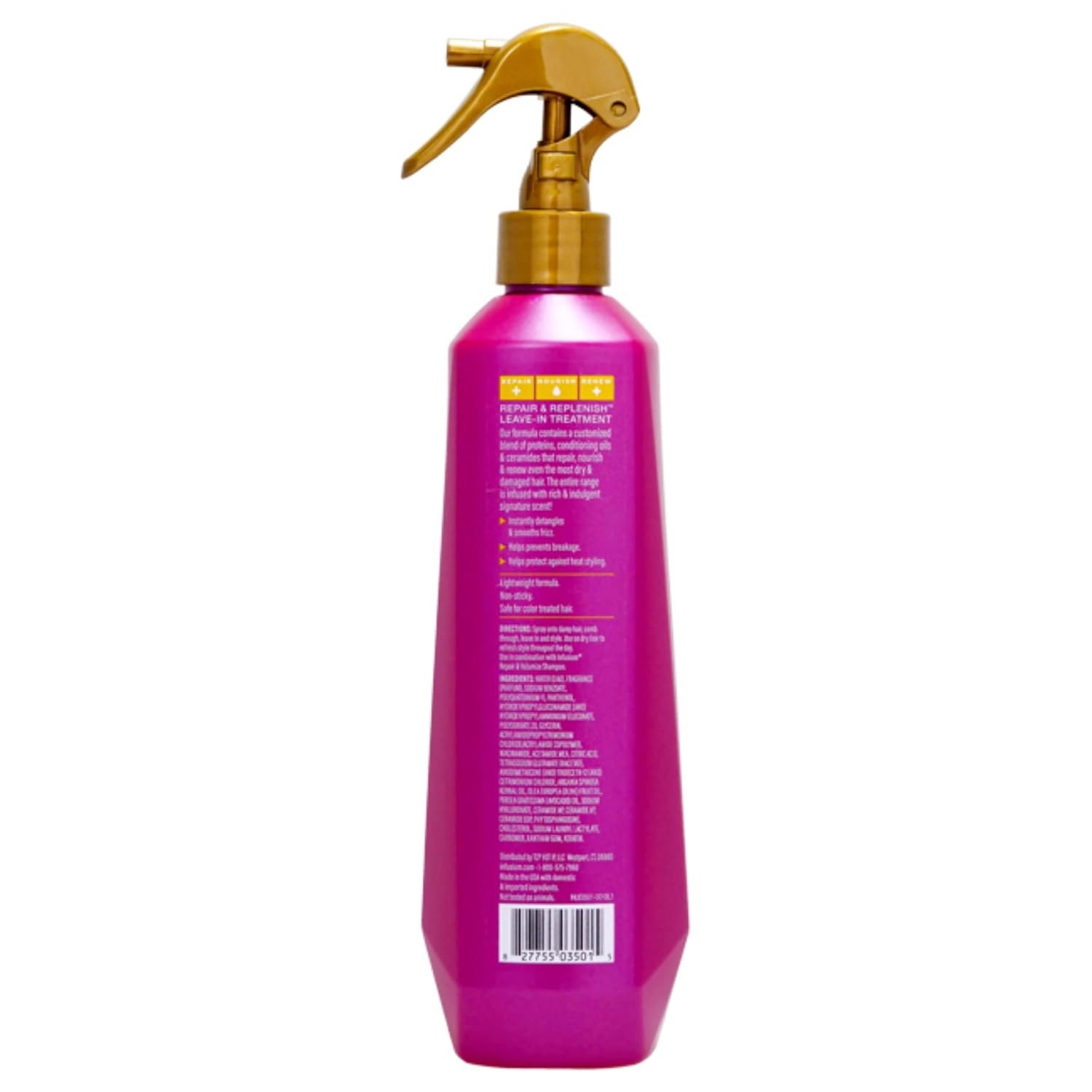 Infusium Repair and Replenish Leave-in Treatment - Hair Spray with Niacinamide, Argan Oil, and Ceramides - Strengthens and Nourishes - 11 oz - Image 2
