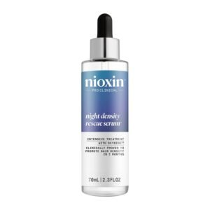 Nioxin Hair Thickening Serum | Night Density Rescue Serum | Density Defend Diamax Advanced | For Thicker, Fuller-Looking Hair | Against Breakage