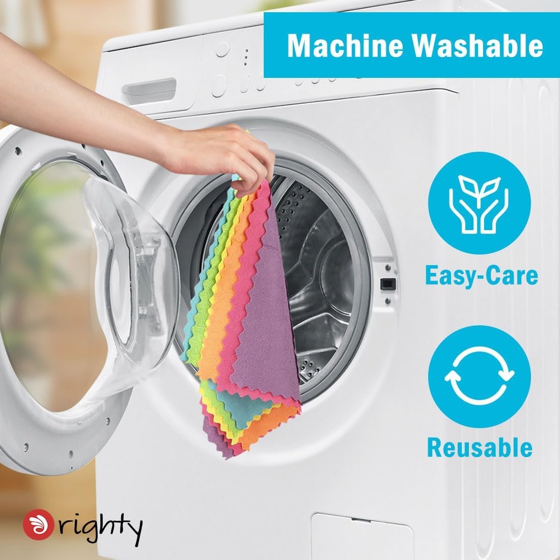 Orighty Microfiber Cleaning Cloth, 24 Pack Highly Absorbent Cleaning Rags, Household Cleaning Supplies, Reusable Microfiber Towels Lint Free Cloths for House, Kitchen, Car Care, 12x11 inch - Image 7