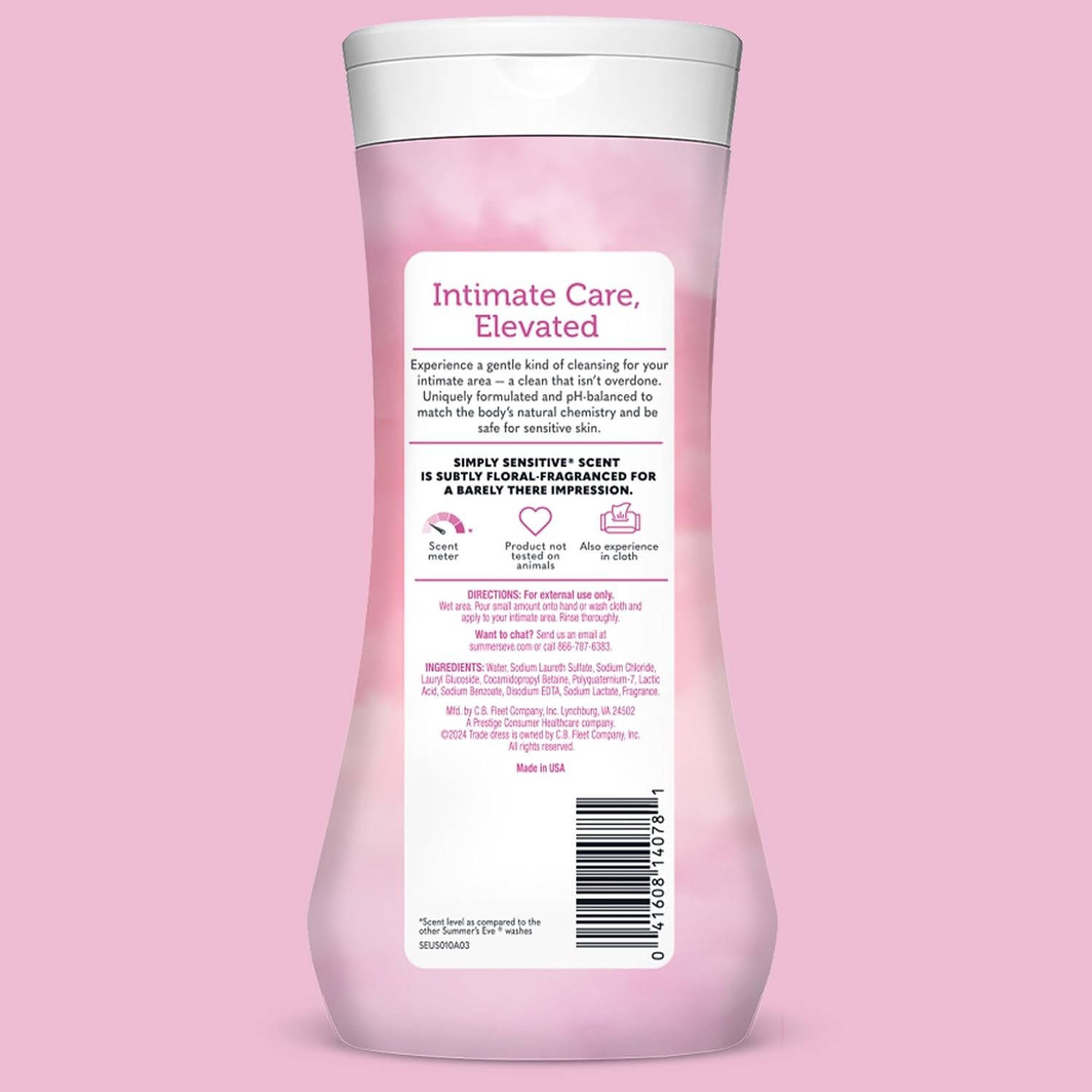 Summer’s Eve Simply Sensitive All-Over Daily Feminine Wash, Gentle pH-Balanced Body Wash for Women, Feminine Care to Remove Vaginal Odor, Gynecologist Tested, 15 Fl Oz, Pack of 3 - Image 8