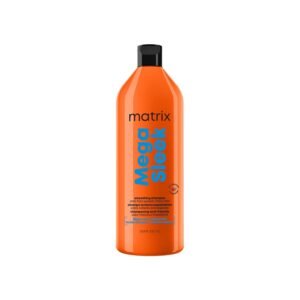 Matrix Mega Sleek Anti-Frizz Shampoo – 96H Frizz Control, 12x Smoother Hair, and Professional Hydration, With Oleic Acid and Jojoba Oil, For All Hair Types