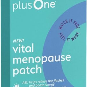 plusOne Vital Menopause Patches AM & PM – Hot Flash & Night Sweat Support – Promotes Energy & Sleep – Herbal Arjuna Daily Patches – 16ct | Herbal Arjuna Daily Patches, Promotes Energy & Sleep