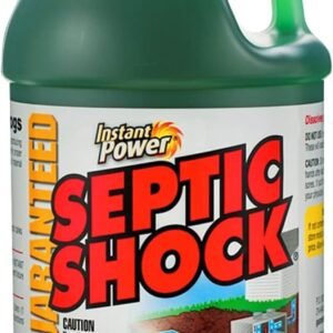 Instant Power Septic Shock – Septic Tank Treatment, Drain Cleaner Liquid Clog Remover for Septic Systems – 67.6 Fl Oz 1 Pack