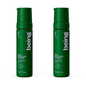 being MAX MOISTURE MOUSSE Coil Defining Foam with Cocoa Butter and Oat Extract 222mL(Pack of 2)