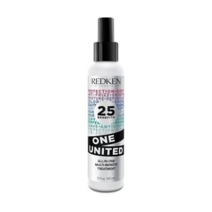 Redken One United All-In-One Leave In Conditioner – Multi-Benefit Leave In Treatment For All Hair Types, Heat Protectant and Detangler Spray, Paraben-Free