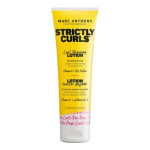 Marc Anthony Curl Defining Hair Styling Lotion for Curly Hair, Strictly Curls – Long Lasting Moisturizing Lightweight Gel for Maximum Curl Definition, Bounce & Shine – Styling Product Reduces Frizz