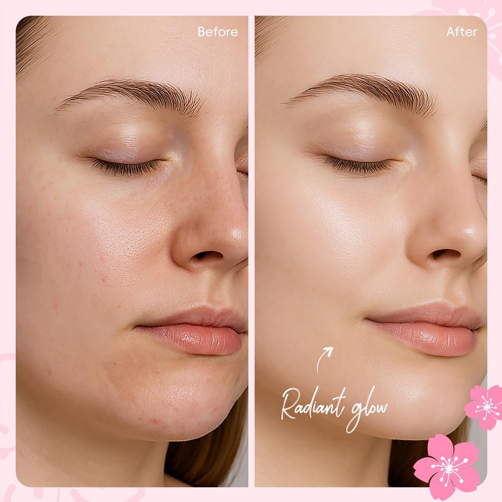 Sakura Travel Skincare Sets, 60pcs Mini Travel Skin Care kit Including Cleanser, Toner, Lotion, Serum, Cream, Sleepping Mask - Image 6