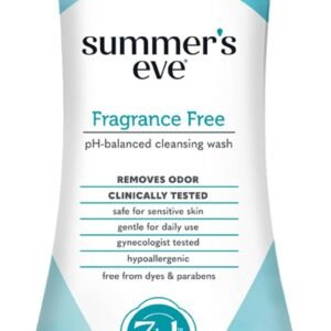 Summer’s Eve Fragrance Free All-Over Feminine Wash, Gentle pH-Balanced Body Wash for Women, Removes Vaginal Odor, 15 Fl Oz