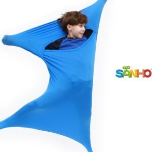SANHO Premium Sensory Sock, Updated Version, Medium, 50″ L x 24″ W, Good for height:46″- 54″ Blue