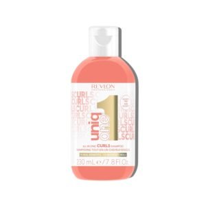REVLON PROFESSIONAL UniqOne Curls Shampoo, 10-in-1 Sulfate-Free Formula for Curly Hair, Curl Defining, Controls Frizz, Hydrates, Color Safe & Vegan, 7.7 fl oz