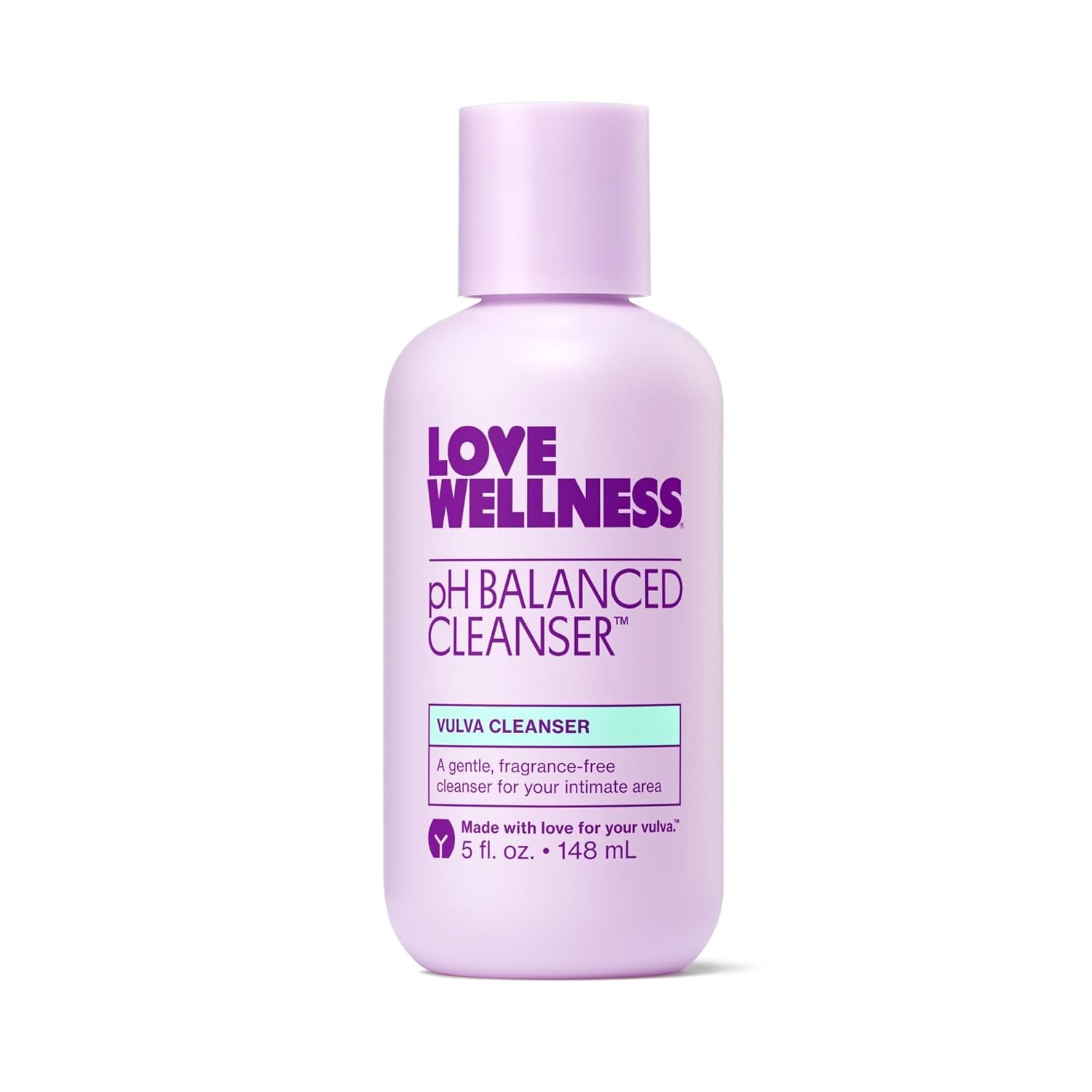 Love Wellness pH Balanced Cleanser | Feminine Vaginal Wash | Fragrance-Free | Vaginal Cleanser for Balanced pH, Intimate Health & Hygiene | Non-Irritating with Aloe Vera for Sensitive Skin | 5 Fl Oz
