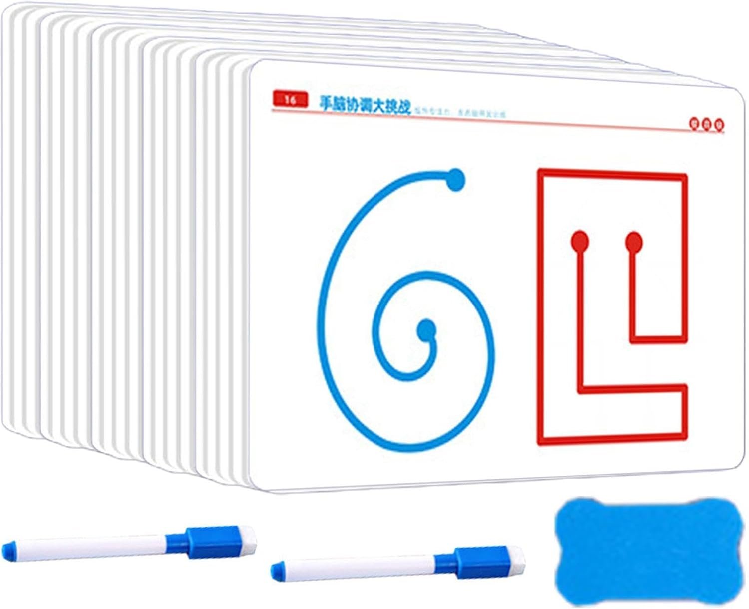 Brain Activation Exercises, Neurokids BrainGames for Kids, Brain-Development Training Cards, 20 Brains Training Card Game, Left & Right Brains Development Card for Parent-Child Interaction