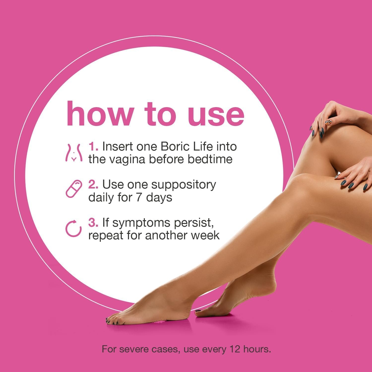 NutraBlast Boric Acid Suppositories - 100% Pure Made in USA - Boric Life Intimate Health Support (30 Count) - Image 4