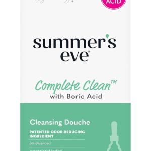 Summer’s Eve Douche, Complete Clean, Vaginal Douche for Women to Help Reduce Vaginal Odor, 4.5 oz, 2-Count